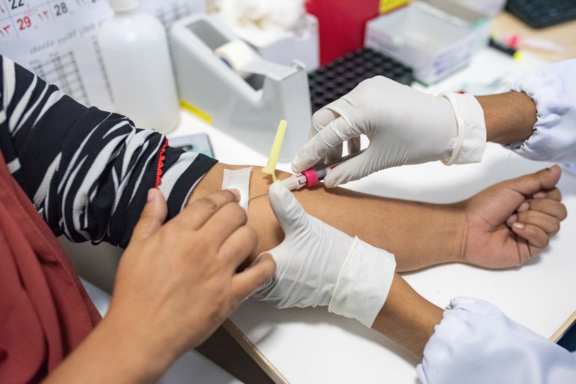 Laboratory setting illustrating medical testing services